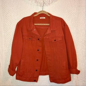 Rust Oversized jean jacket